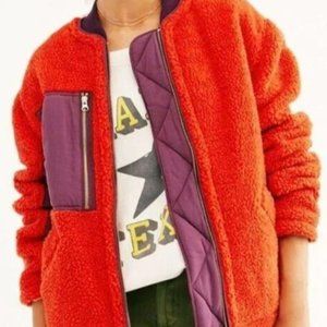 Free People We The Free Rivington Sherpa Jacket nwot
